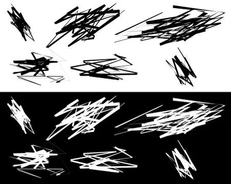 Random element set - Set of graphic objects, design elements Ilustración de archivo