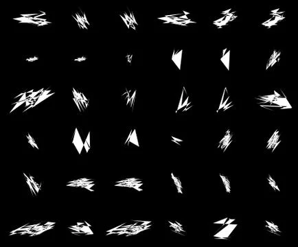 Random element set - Set of graphic objects, design elements Ilustración de archivo