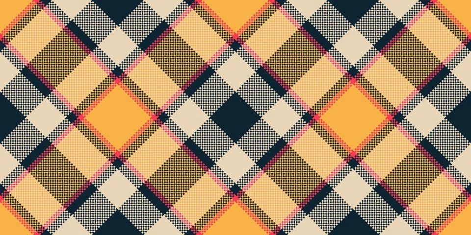 Random fabric pattern seamless, card check vector textile. African tartan b.. Stock Illustration