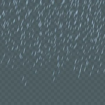 Random falling blue rain drops Stock Illustration