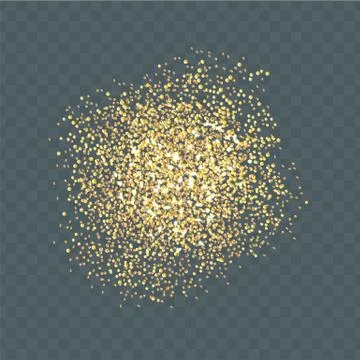 Random falling golden glitter Stock Illustration