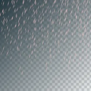 Random falling pink rain drops Stock Illustration