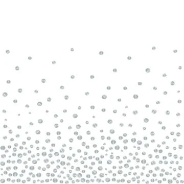 Random Falling Silver Dots Background Stock Illustration