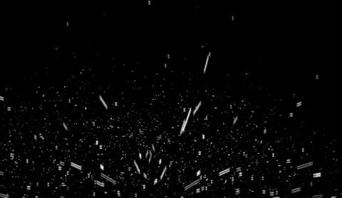 Random fire ember flying fire sparks particles isolated on the black backgrou Stock Illustration