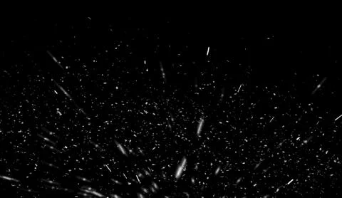 Random fire ember flying fire sparks particles isolated on the black backgrou Stock Illustration