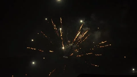 Random fireworks Stock Footage 263597755