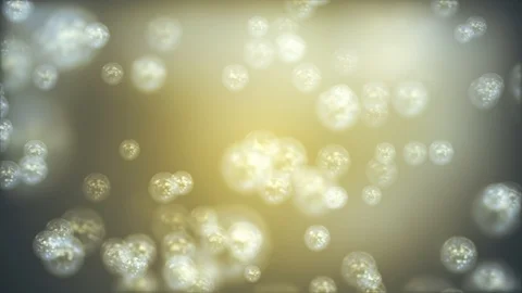 Random flying fading abstract bubbles molecules in color environment animation Stock Footage 91909940