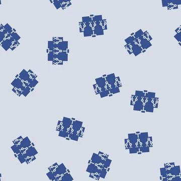Random forest algorithm glyph seamless pattern Illustrazione stock