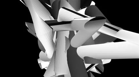 Random fractal elements Stock Illustration
