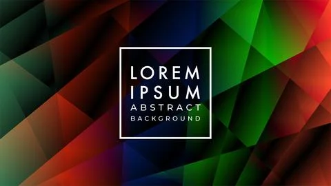 Random geometric pattern vector illustration. Dark multicolor gradient. Abs.. 스톡 일러스트