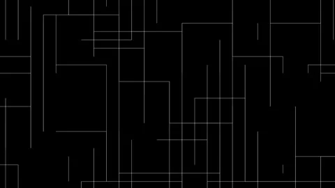 Random Geometric Square Grid Architecture Pattern Network Overlay Stock Footage 324938535