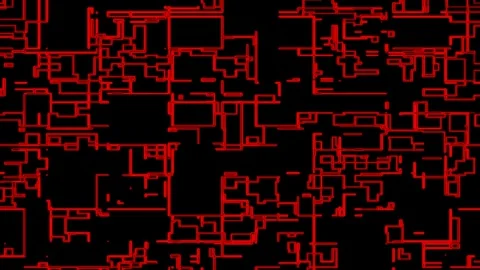 Random Glitch Structure Lines Crisscrossing Motion Graphic Video Video stock 305880498