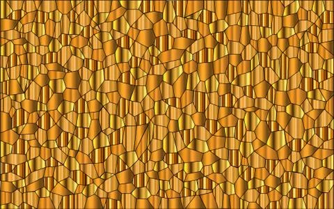 Random Gold Mosaic Background Stock Illustration