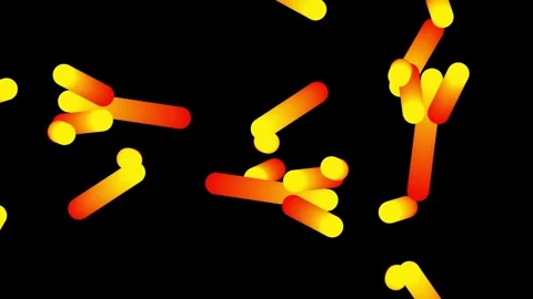 Random gradient trails 2 4K Stock Footage 277242170