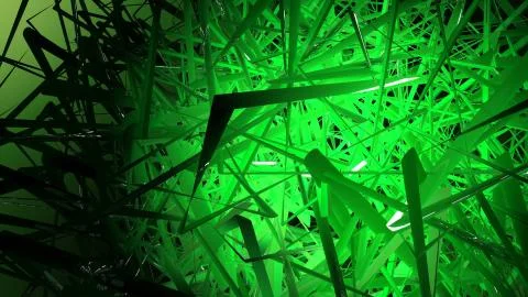 Random Green Lines Stock Illustration