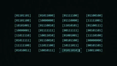 Random grid binary landscape 스톡 동영상 346850934