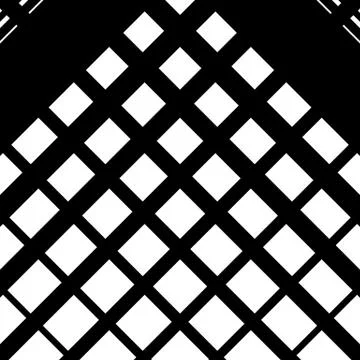 Random grid, mesh pattern with irregular, diagonal lines. Cellular grating, g Stock Illustration