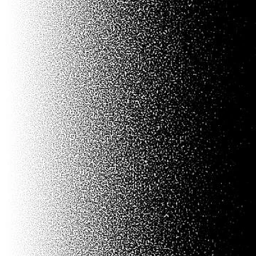 Random halftone, pointillism pattern - Irregular dots abstract monochrome hal Stock Illustration