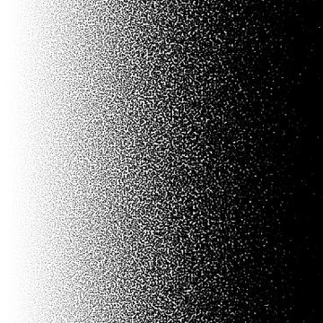 Random halftone, pointillism pattern - Irregular dots abstract monochrome hal Stock Illustration