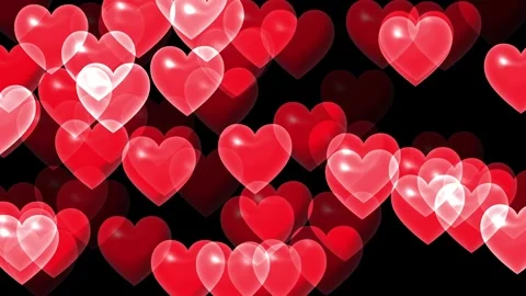 Random Hearts Loop Background  Stock Footage 270917069