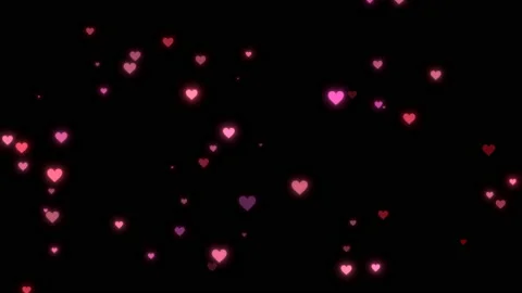 Random hearts shape animation pattern video Stock Footage 147937345