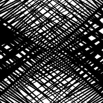 Random intersecting lines abstract geometric pattern. Random grid, mesh textu Stock Illustration