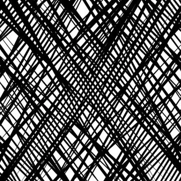 Random intersecting lines abstract geometric pattern. Random grid, mesh textu Stock Illustration