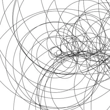 Random intersecting lines abstract pattern / texture. Geometric monochrome ba Stock Illustration