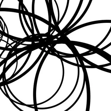 Random intersecting lines abstract pattern / texture. Geometric monochrome ba Illustrazione stock