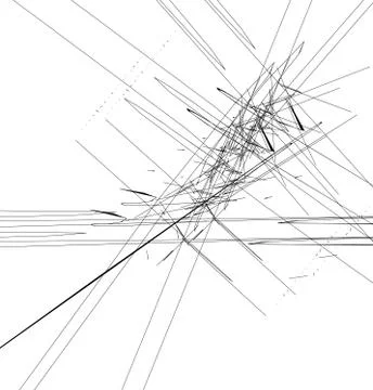 Random intersecting lines geometric pattern. Abstract geometric black and whi 스톡 일러스트
