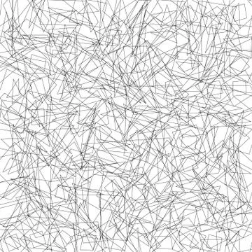 Random intersecting lines geometric pattern. Abstract geometric black and whi Illustrazione stock