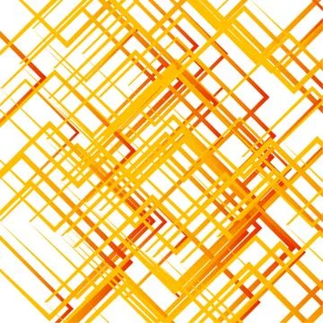 Random intersecting lines, squares. Modern colorful geometric texture, monoch Stock Illustration