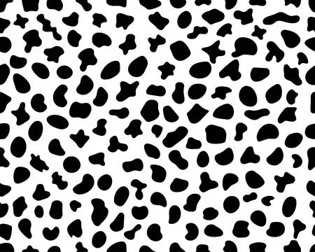 Random Irregular Shapes of organic black blobs 库存插图