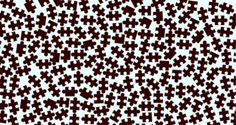 Random Jigsaw Pieces 스톡 일러스트