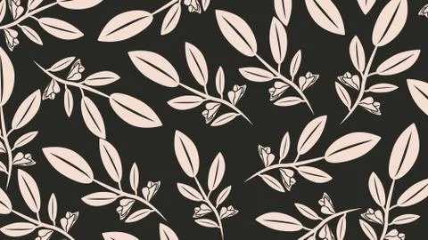 Random Leaves Background Illustrazione stock