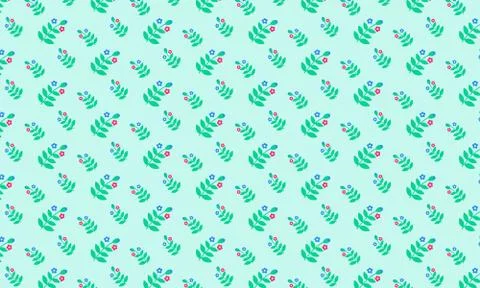 Random Leaves in dark background Pattern Stock Illustration