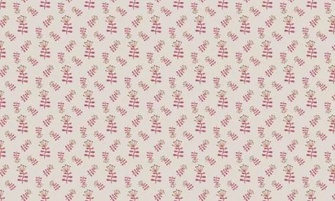 Random Leaves Pattern Illustrazione stock