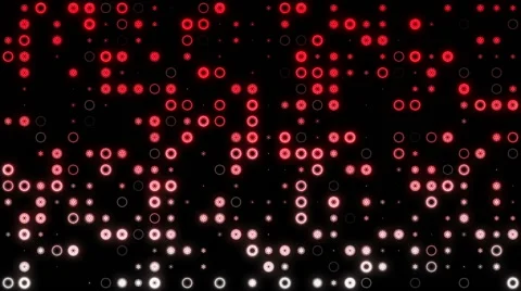 Random Led Chase Red to White Stock-Footage 47295372
