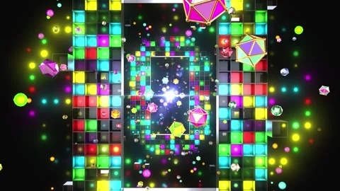 Random LED Particle Lights Background Vidéo 346290862