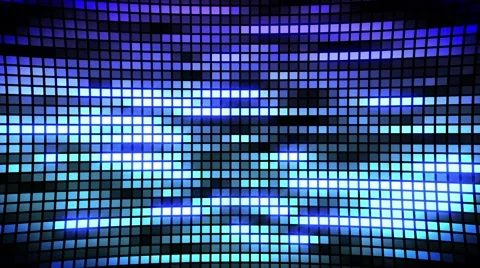 Random LED SCREEN background with bright lights loopable Video stock 53248171