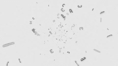 Random Letters and Numbers Programming Animation, Technology Code, on Alpha Chan 스톡 동영상 282770658
