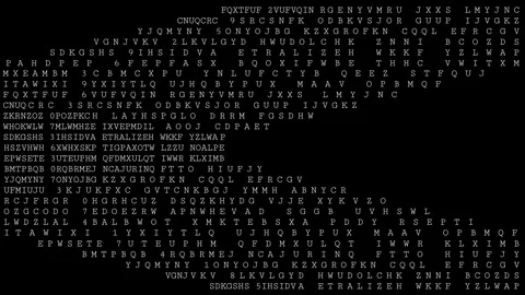 RANDOM LETTERS Stock Footage 319584607