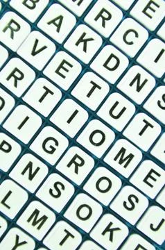 Random letters Stock Photos