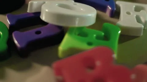 Random letters spinning Stock Footage 293190448