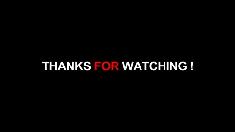 Random letters thanks for watching motion video Stock Footage 311054206