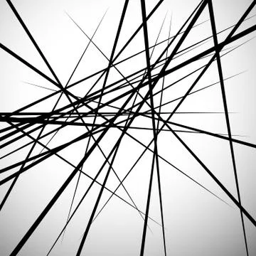 Random lines abstract background. Modern, minimal (contemporary) art like gra Stock Illustration
