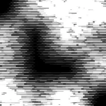 Random lines, stripes texture. Glitch, interference, malfunction pattern. Dyn Stock Illustration