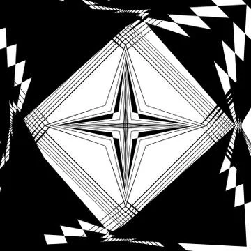 Random monochrome glitchy, rough texture, pattern. Geometric chaotic illustra Stock Illustration