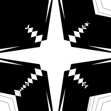 Random monochrome glitchy, rough texture, pattern. Geometric chaotic illustra 스톡 일러스트