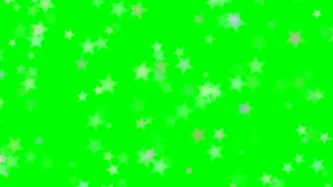 Random Motion of Glowing Stars Overlay on Green Screen Stock Footage 344951710